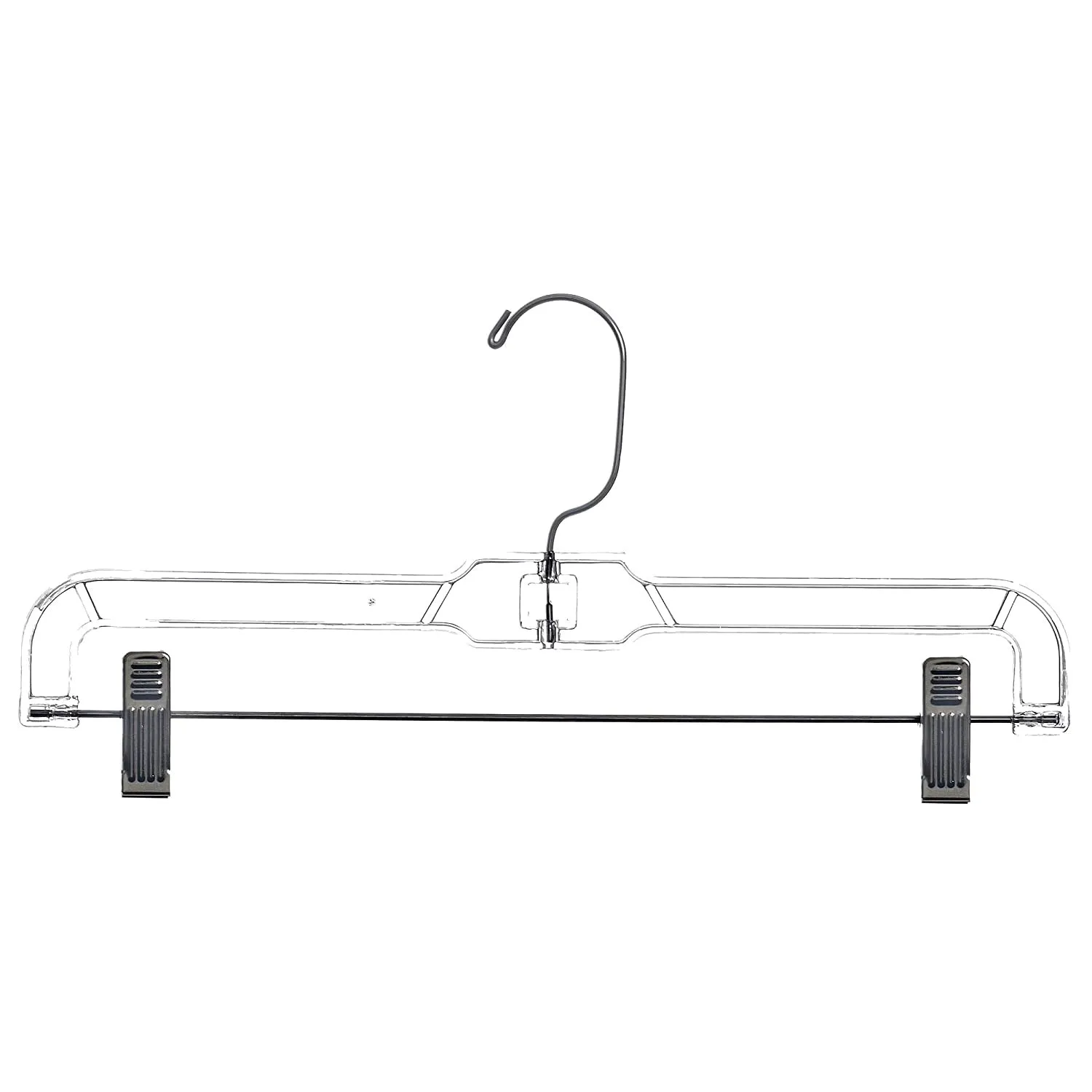 14" Clear Adjustable Pant/Skirt Hangers with clips