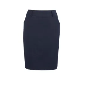 20115 SAH Biz Corporates Womens Multi-Pleat Skirt Navy