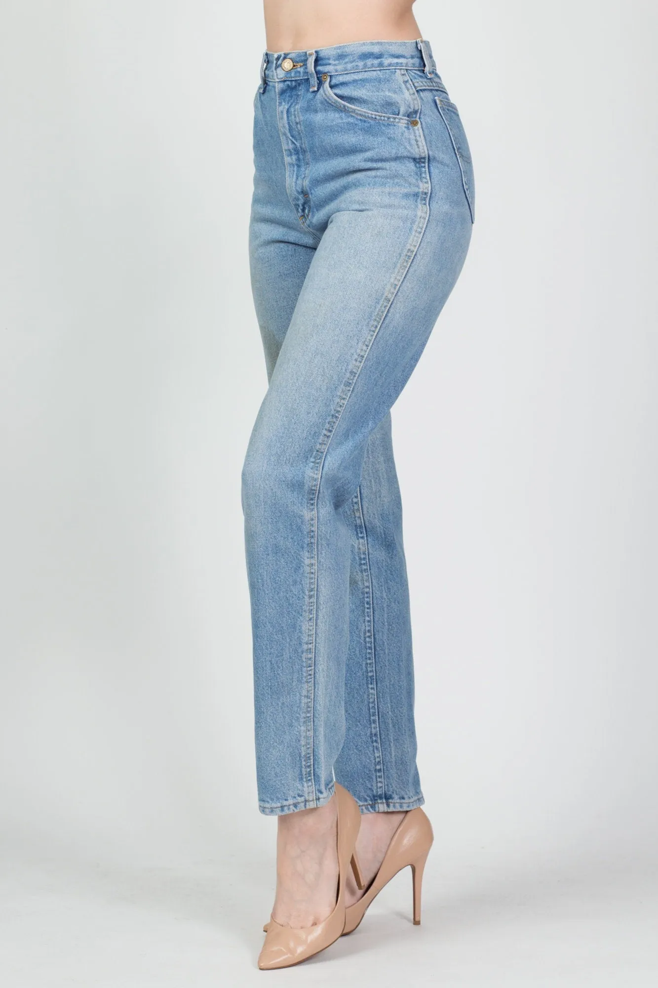 90s Lee Riders High Waist Distressed Jeans - XS to Small, 25.5"