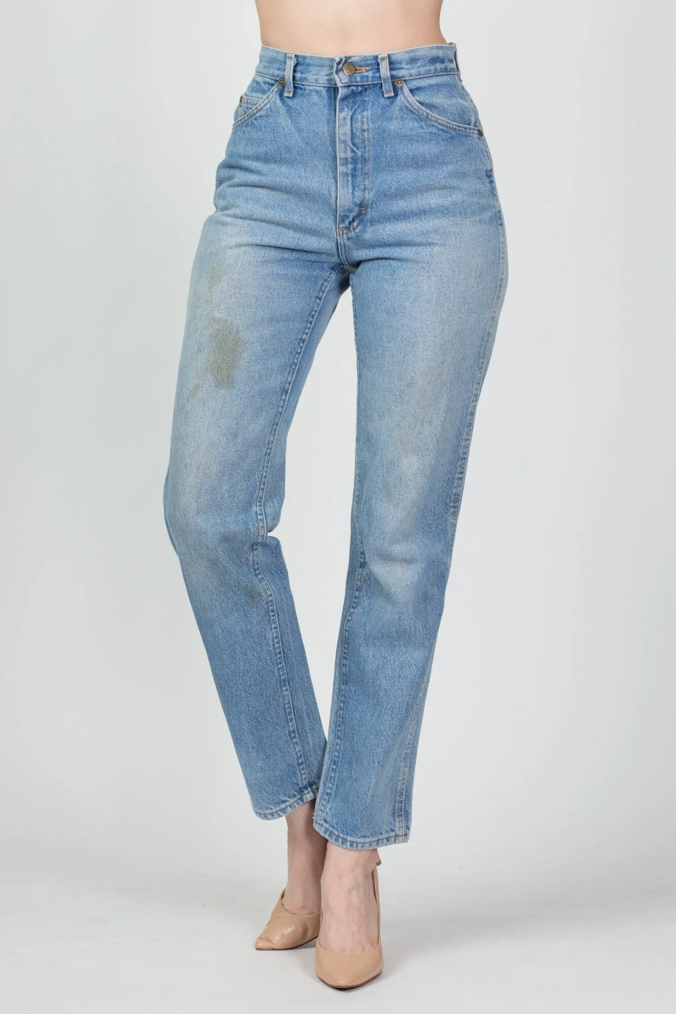 90s Lee Riders High Waist Distressed Jeans - XS to Small, 25.5"