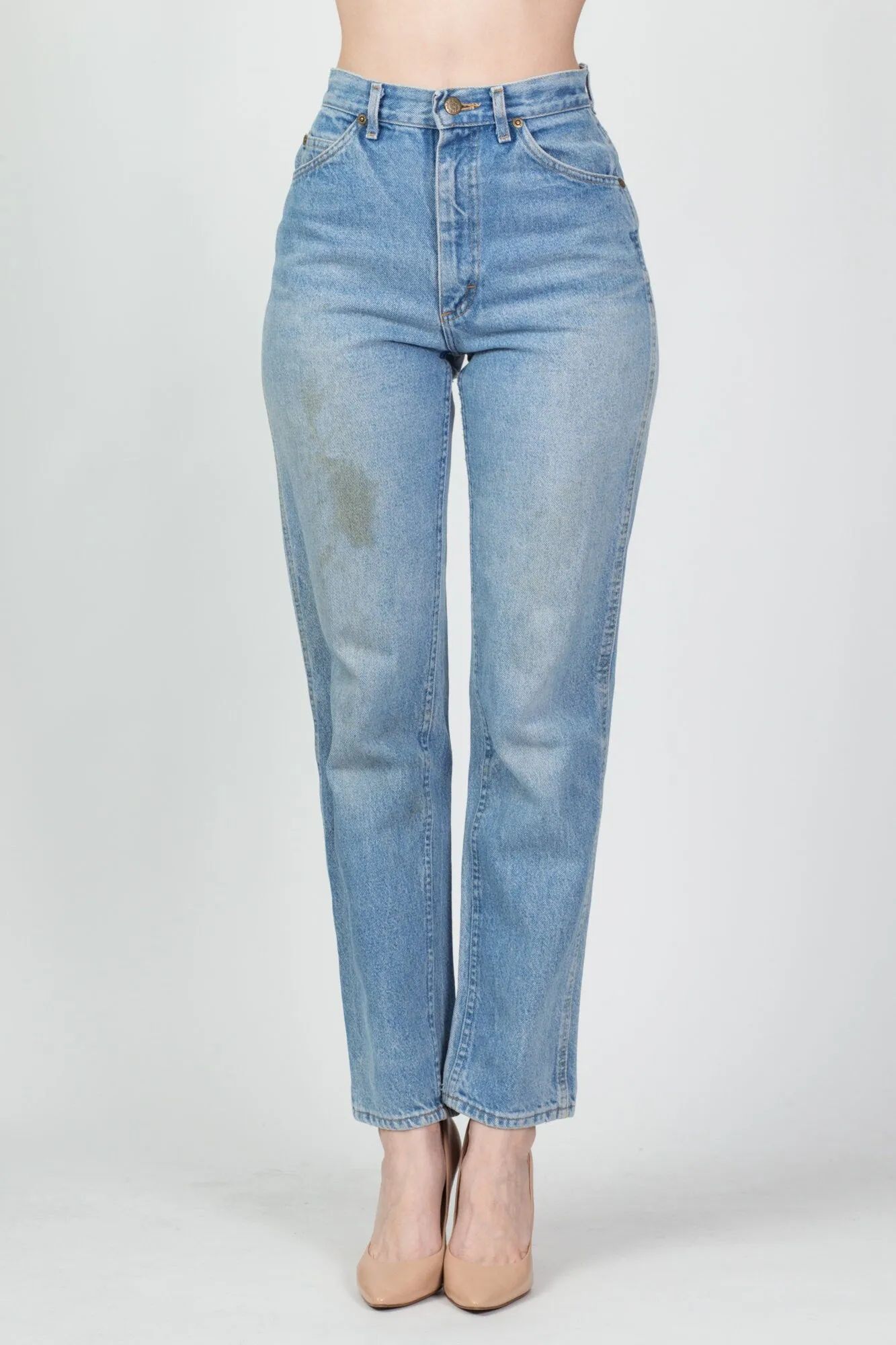 90s Lee Riders High Waist Distressed Jeans - XS to Small, 25.5"