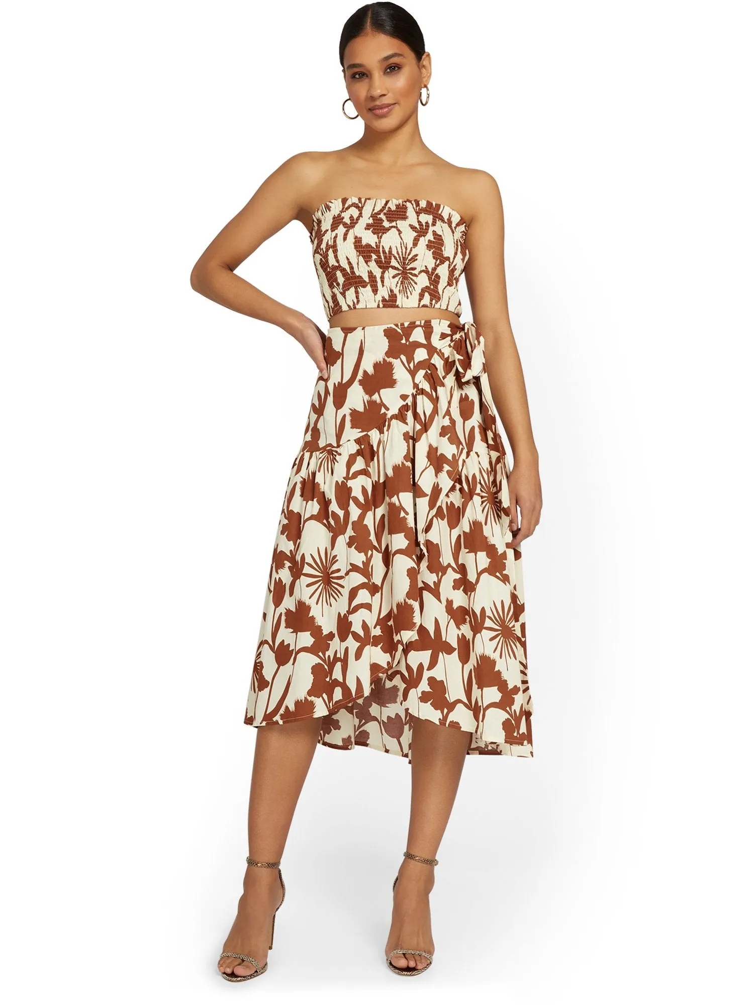 Aakaa 2-Piece Floral-Print Top & Skirt Set - Brands We Love