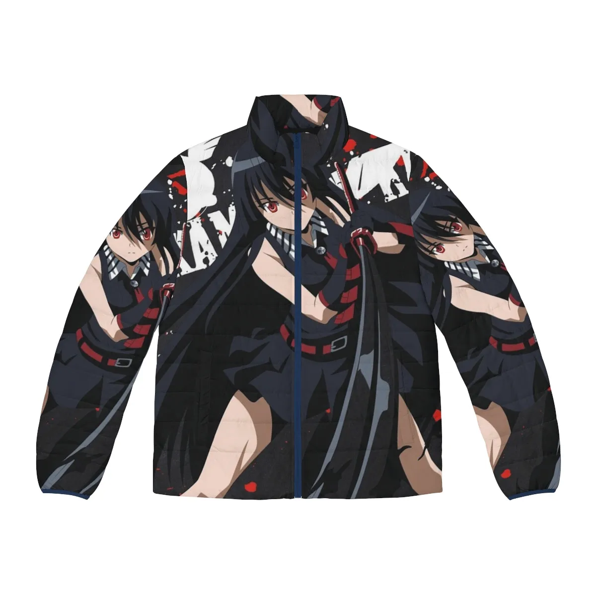 Akame Ga Kill Anime Puffer Jacket - Japanese Inspired Fashion