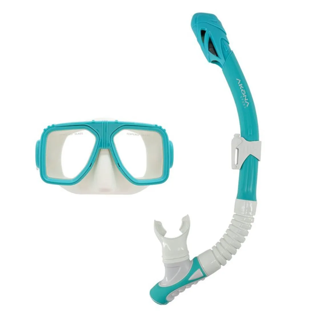 Akona Adult Mask and Snorkel Set Scuba Diving/Snorkeling Kit