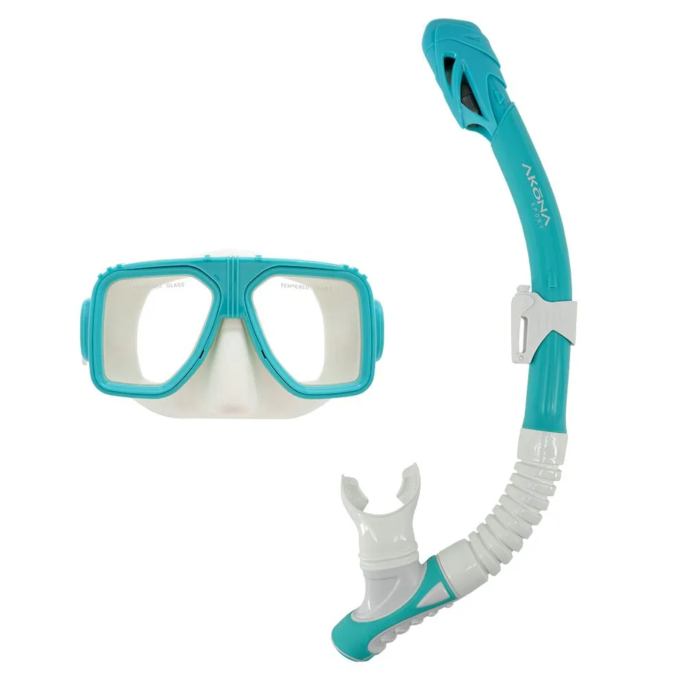 Akona Adult Mask and Snorkel Set Scuba Diving/Snorkeling Kit