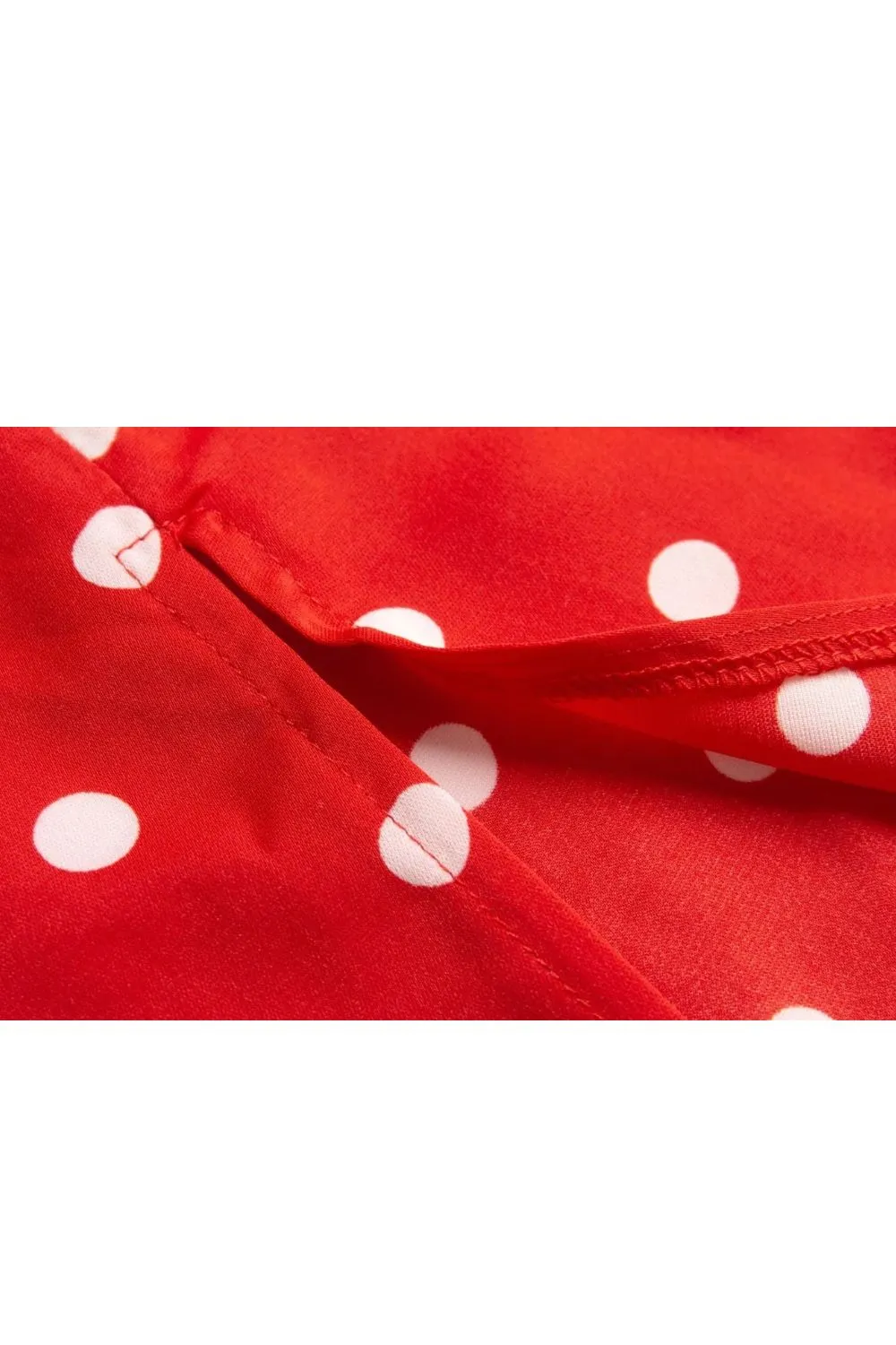 'Alice' Red Polka Dot Midi Skirt