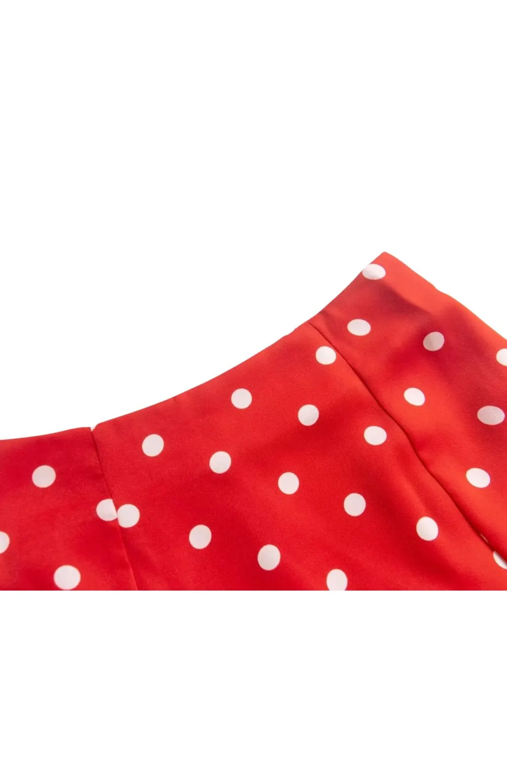 'Alice' Red Polka Dot Midi Skirt