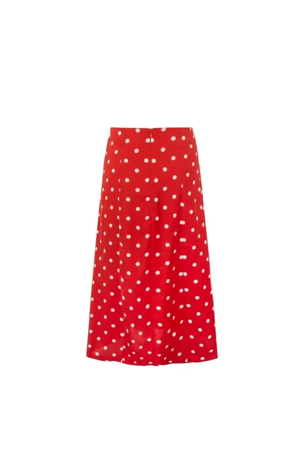 'Alice' Red Polka Dot Midi Skirt