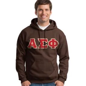 Alpha Sigma Phi Hooded Sweatshirt - G185 - TWILL