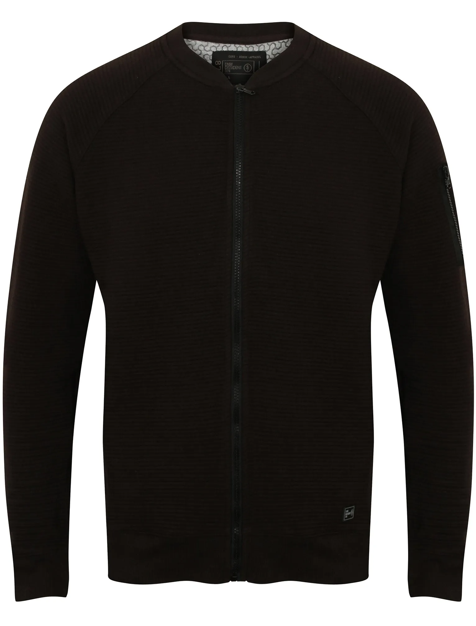 Anka Ottoman Fleece Bomber Jacket in Jet Black - Dissident