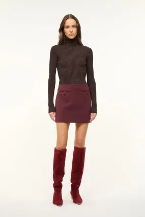 ANNETTE SKIRT | MERLOT