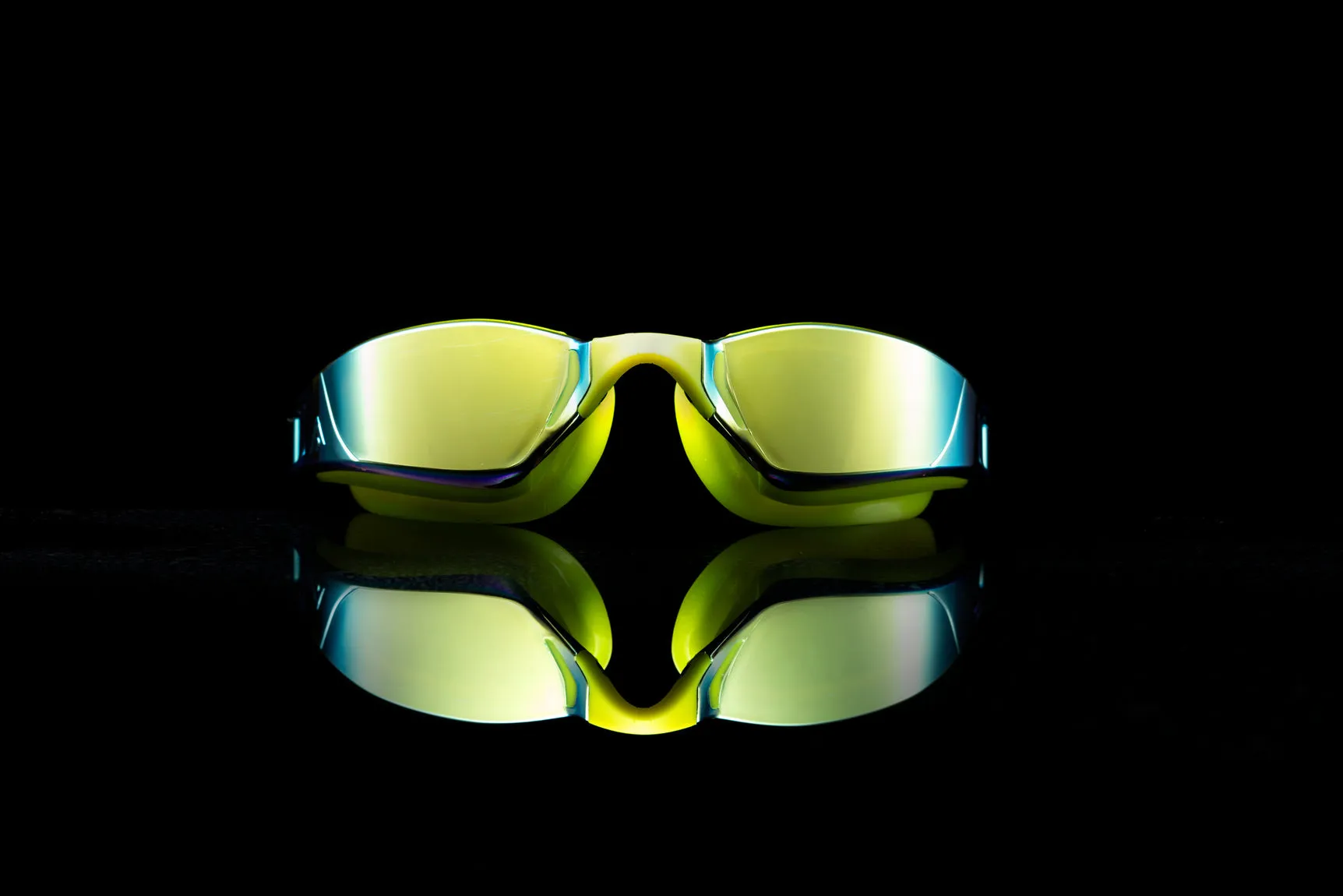 Aquasphere Xceed - Neon Yellow Titanium Mirror Lens