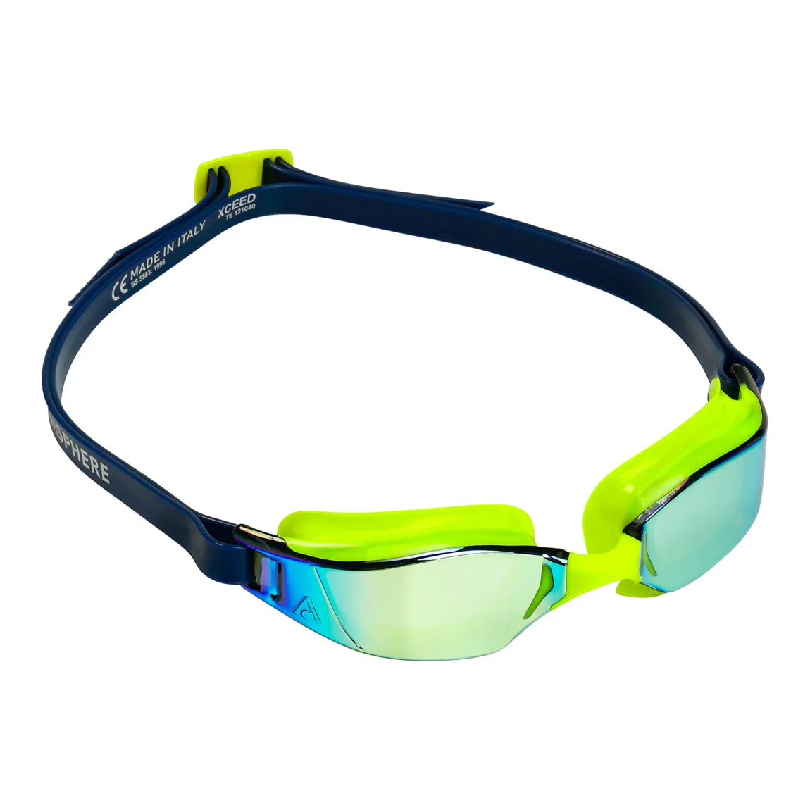 Aquasphere Xceed - Neon Yellow Titanium Mirror Lens