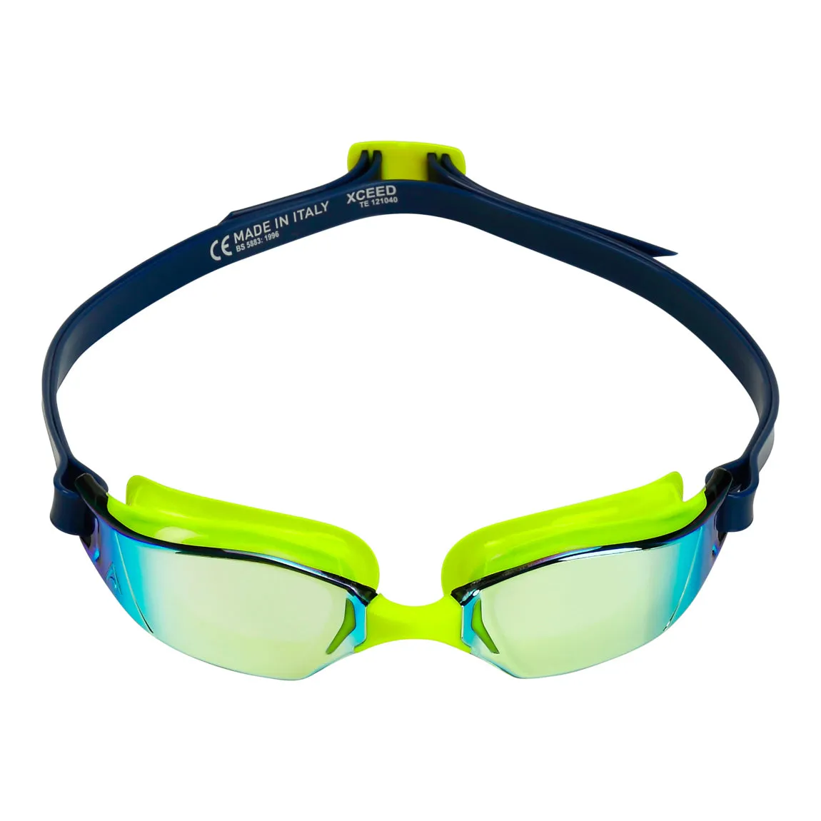 Aquasphere Xceed - Neon Yellow Titanium Mirror Lens