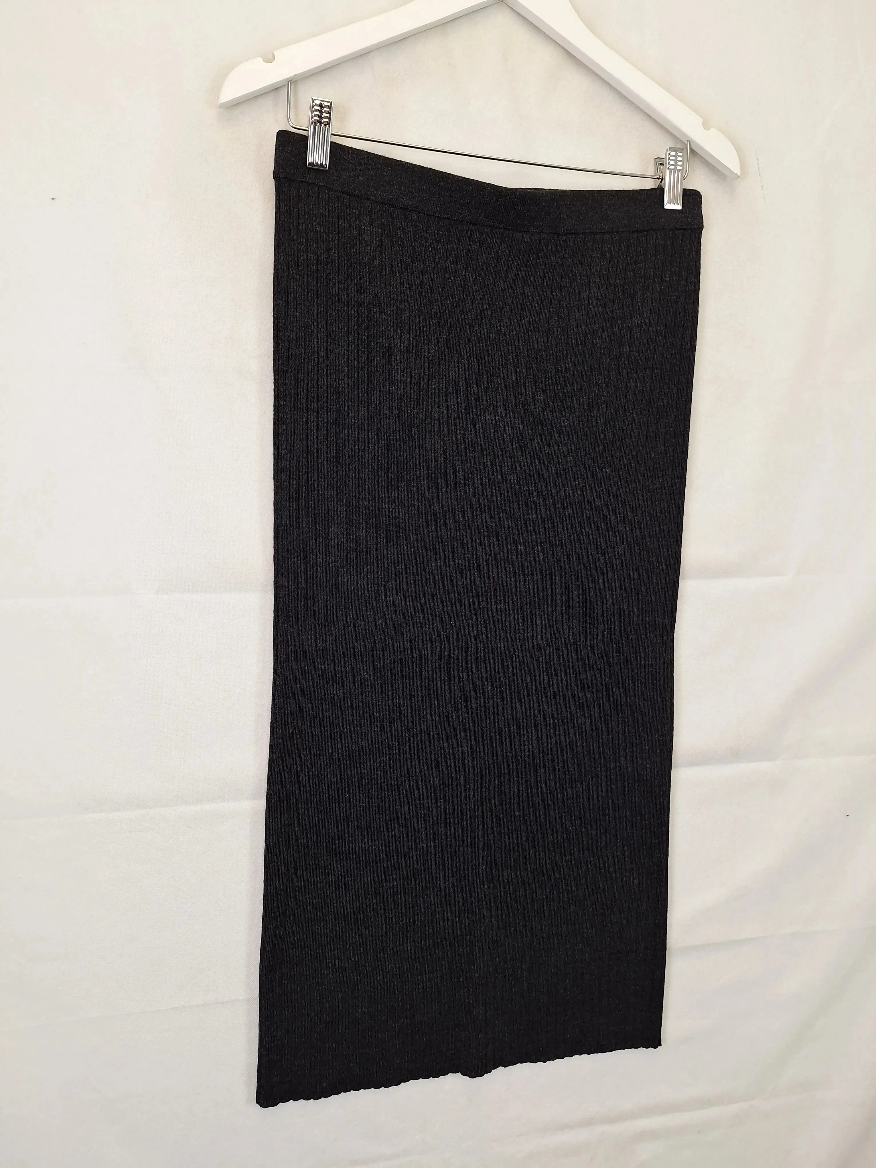 Assembly Label Essential Ribbed Wool Midi Skirt Size 10