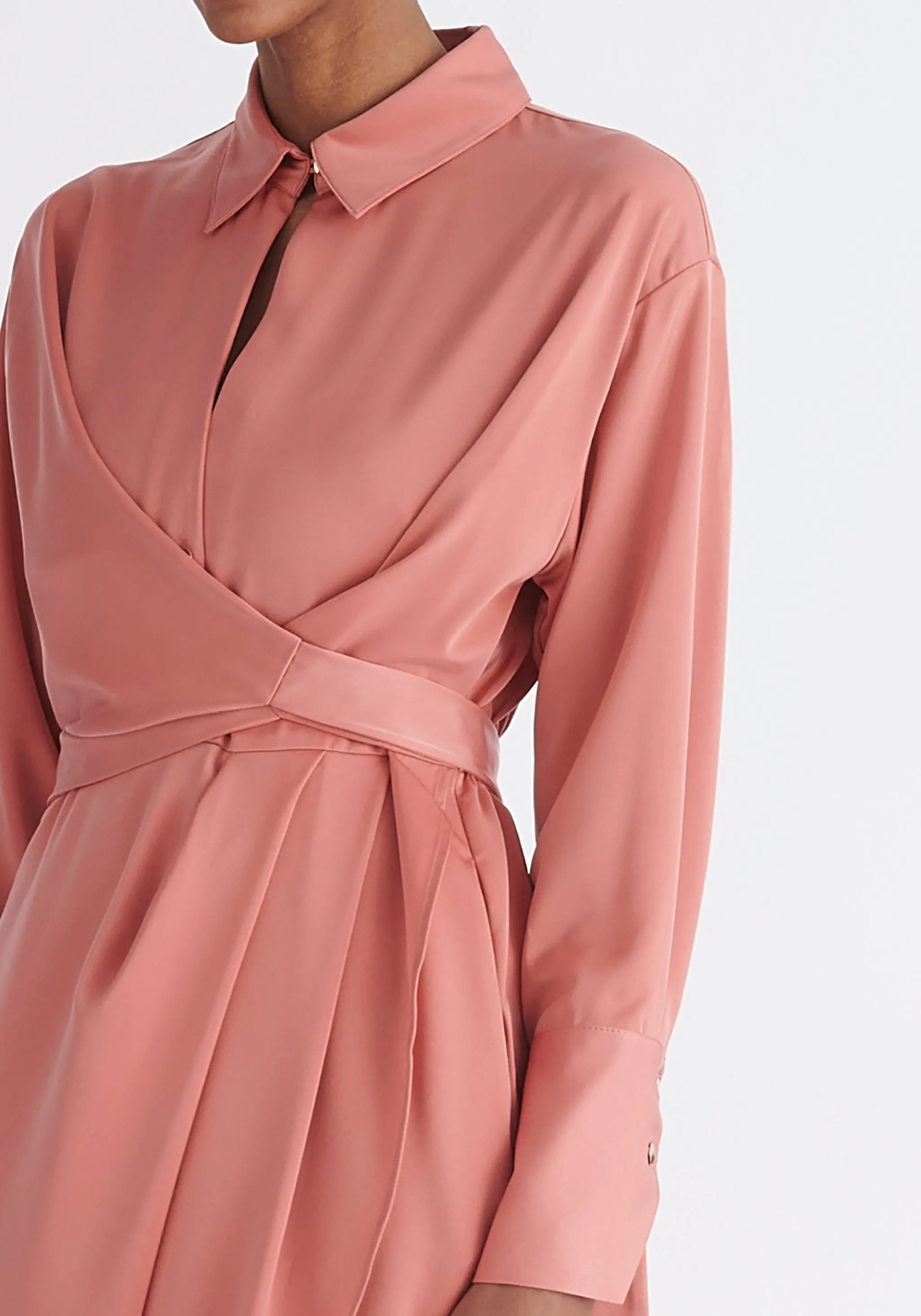 Asymmetric Hem Shirt Dress