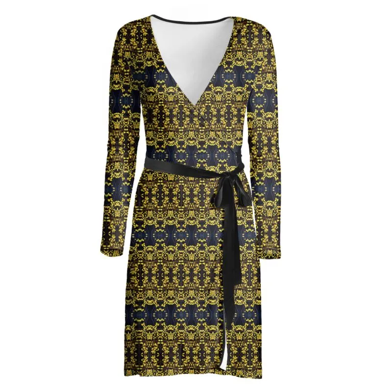 Autumn Asian Jasmine Wrap Dress