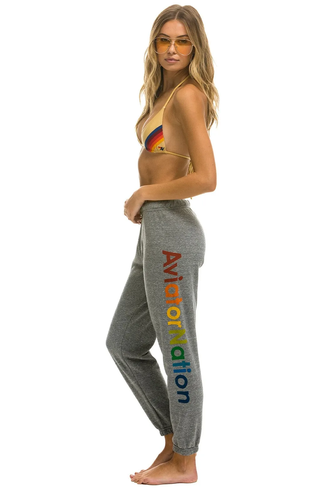 AVIATOR NATION AUSTIN SWEATPANTS - HEATHER GREY