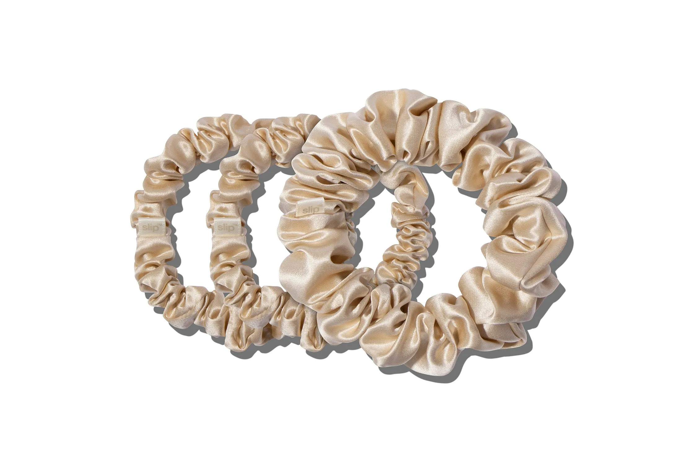 BACK TO BASICS BLONDE MIDI/LARGE SCRUNCHIE SET