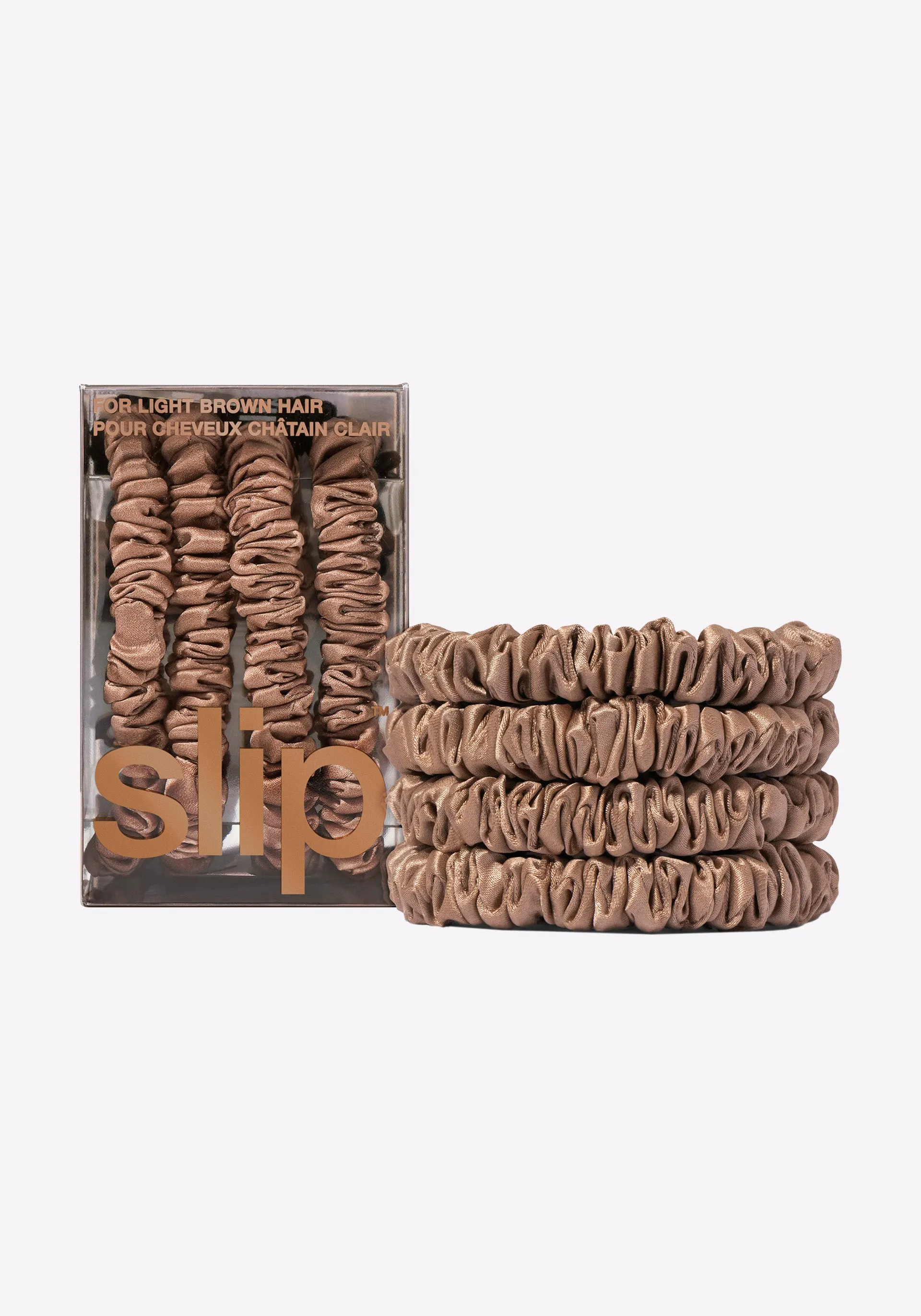 Back to Basics Light Brown Skinny Scrunchies