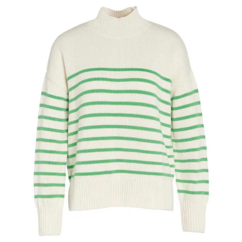 Barbour Oakfield Ladies Cotton Knit - Aran Stripe