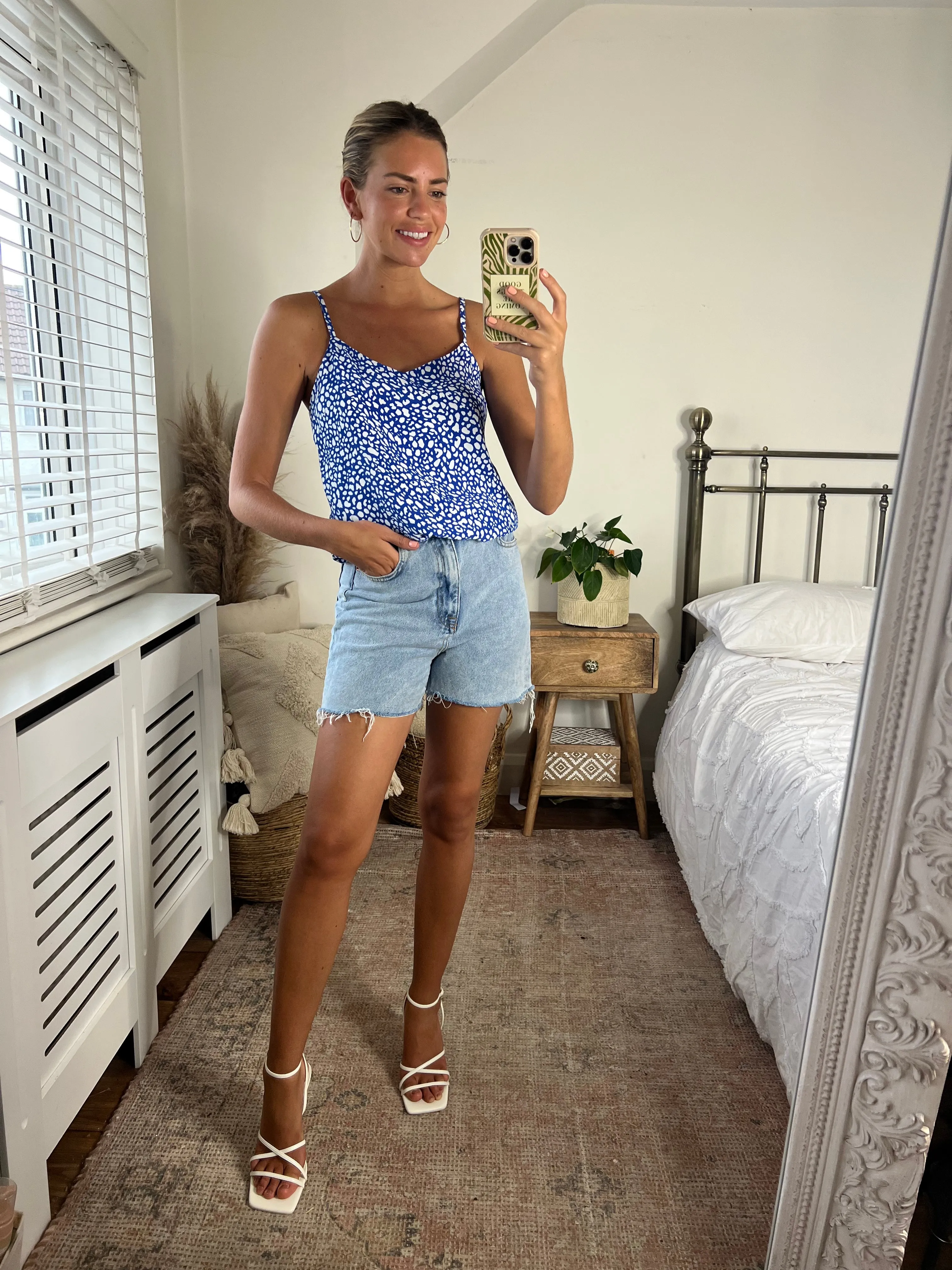 Beau Cami Top / Blue Spot