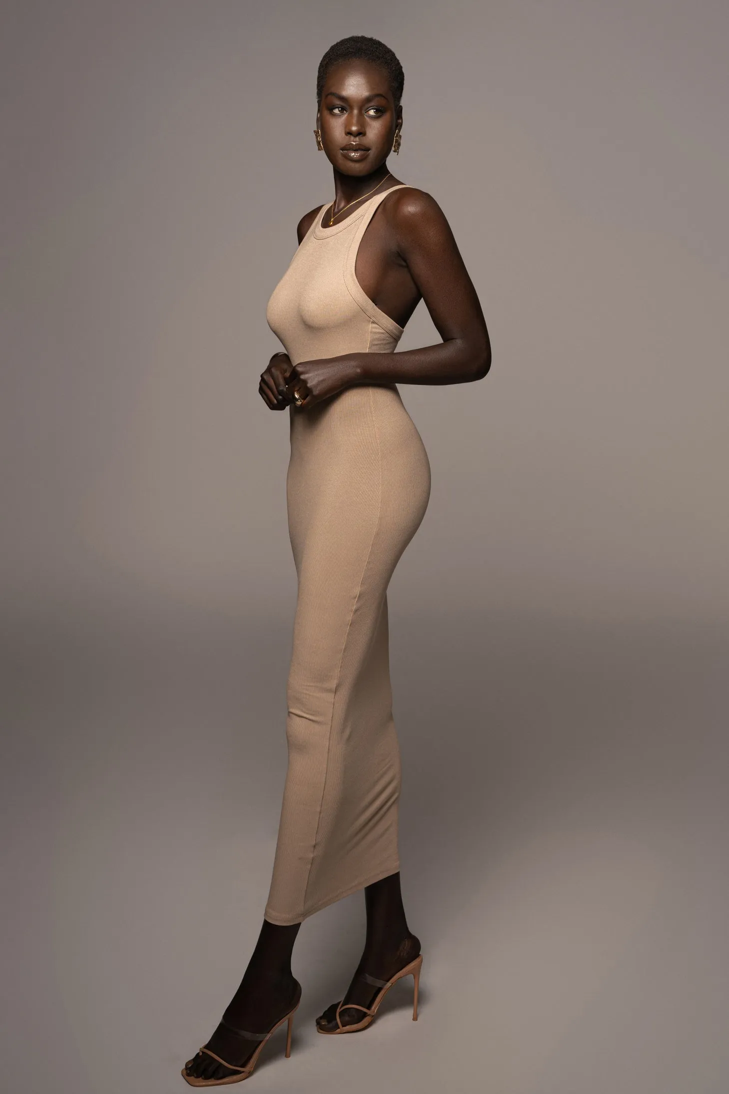 Beige Soul Searching Dress