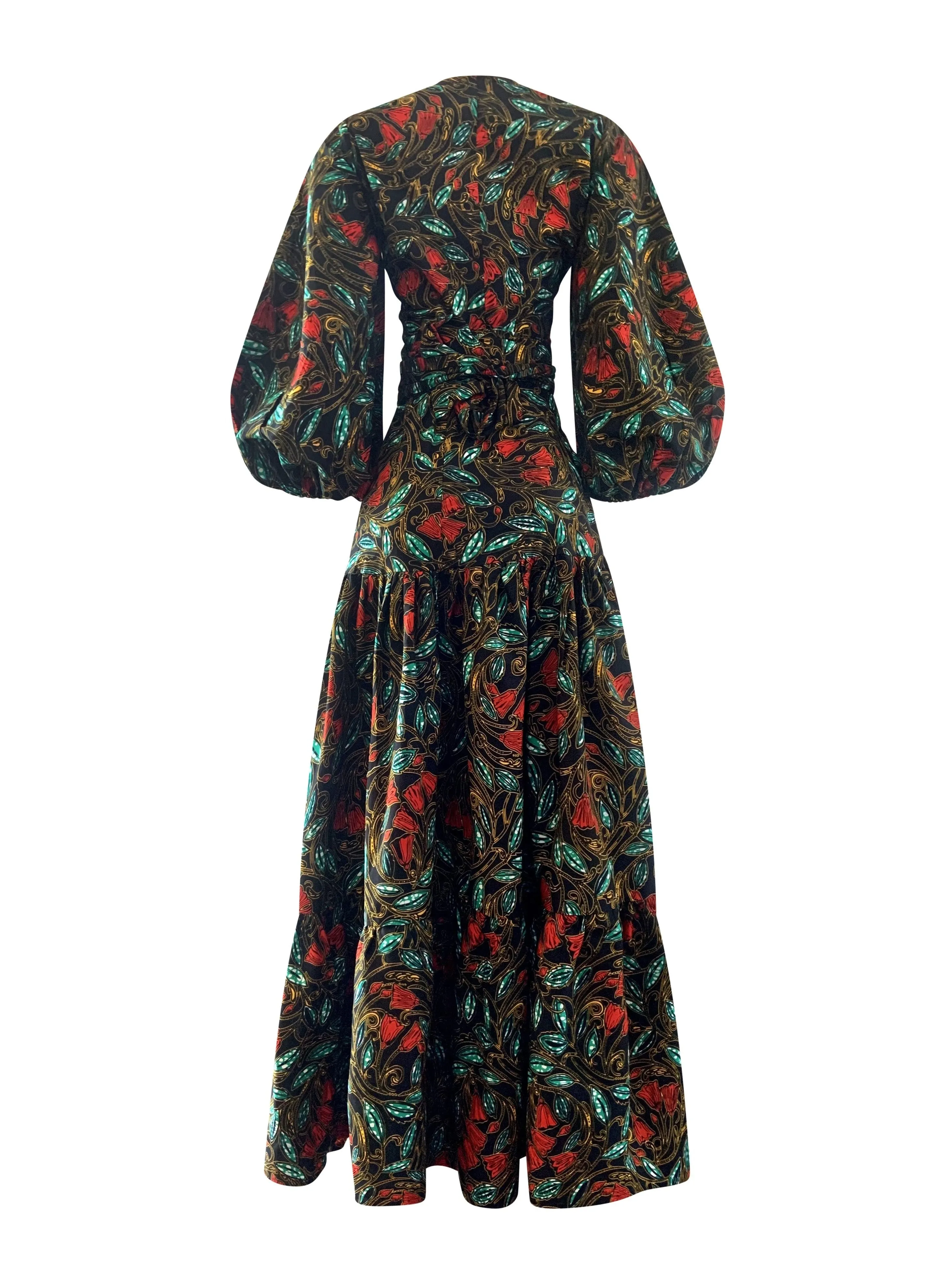 BEKKI FLORAL WRAP BLOUSE AND SKIRT SET SALE