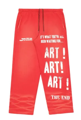 *Better With Age 'Superficial' Red Sweatpants