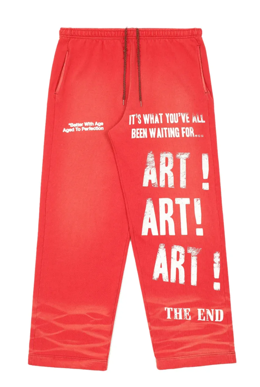 *Better With Age 'Superficial' Red Sweatpants