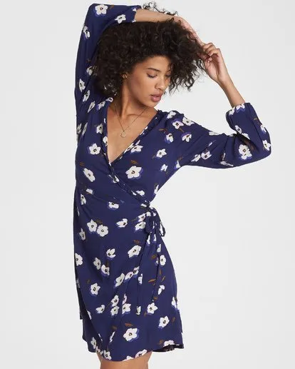 Billabong Ruffled Wrap Dress