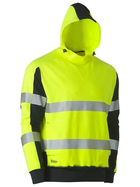 BISLEY Taped Hi Vis Contrast 4 Way Stretch Hoodie (BK6815T)