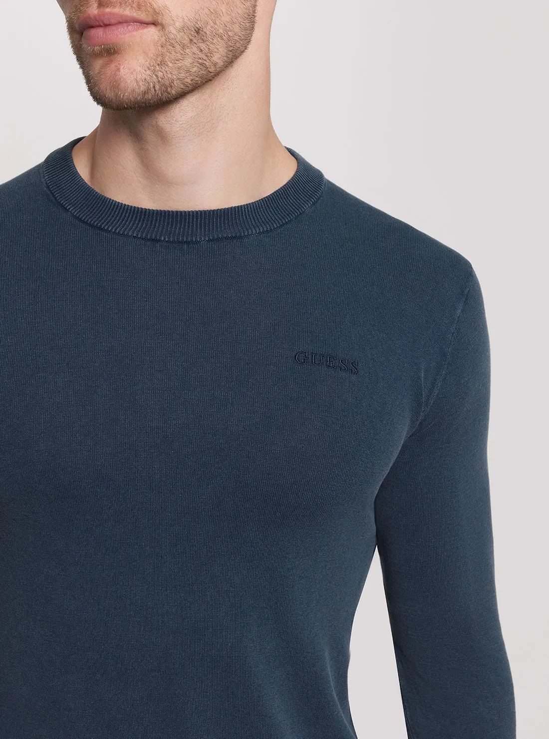 Blue Chesley Long Sleeve Knit Jumper