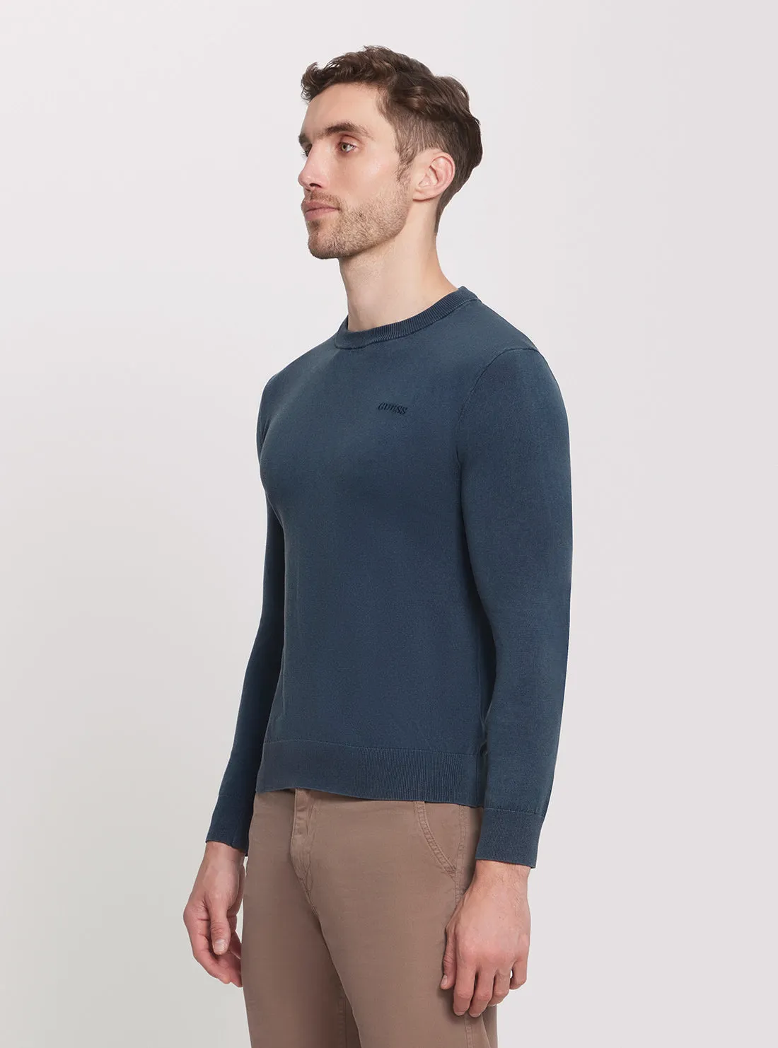 Blue Chesley Long Sleeve Knit Jumper