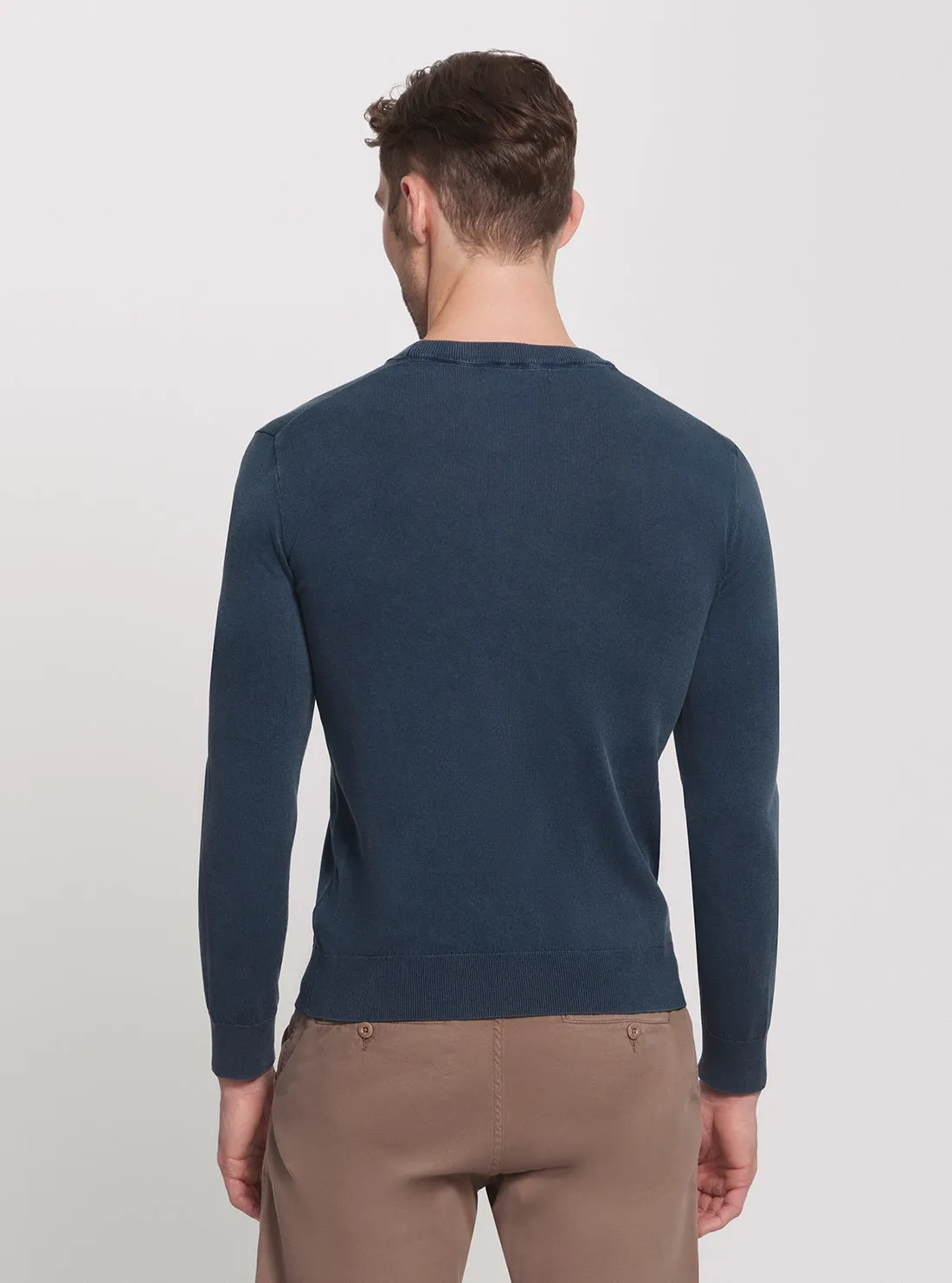 Blue Chesley Long Sleeve Knit Jumper