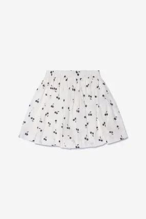 Bonpoint Girls Cotton Cherry Print Skirt