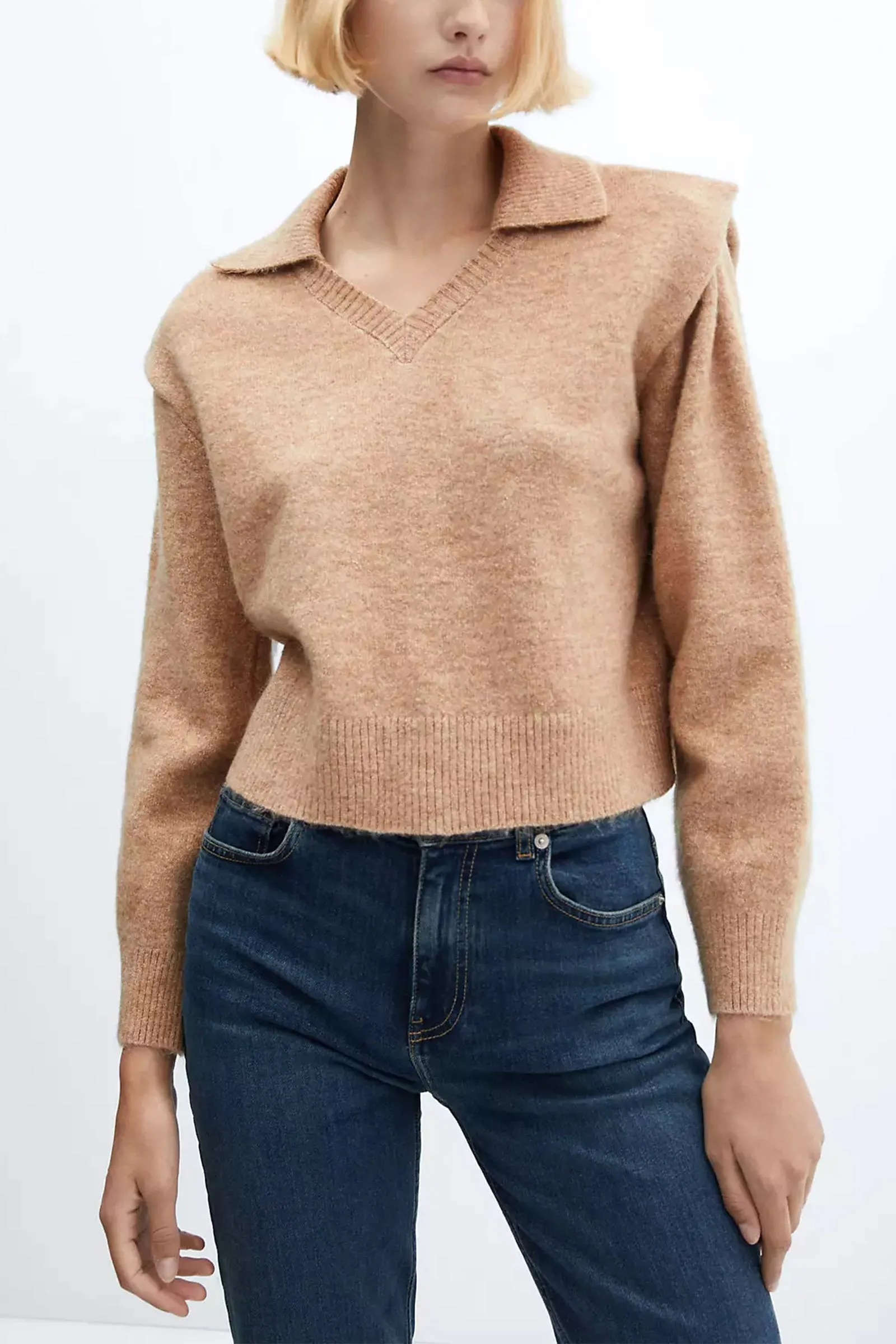 Brown Wonder Collar Jumper