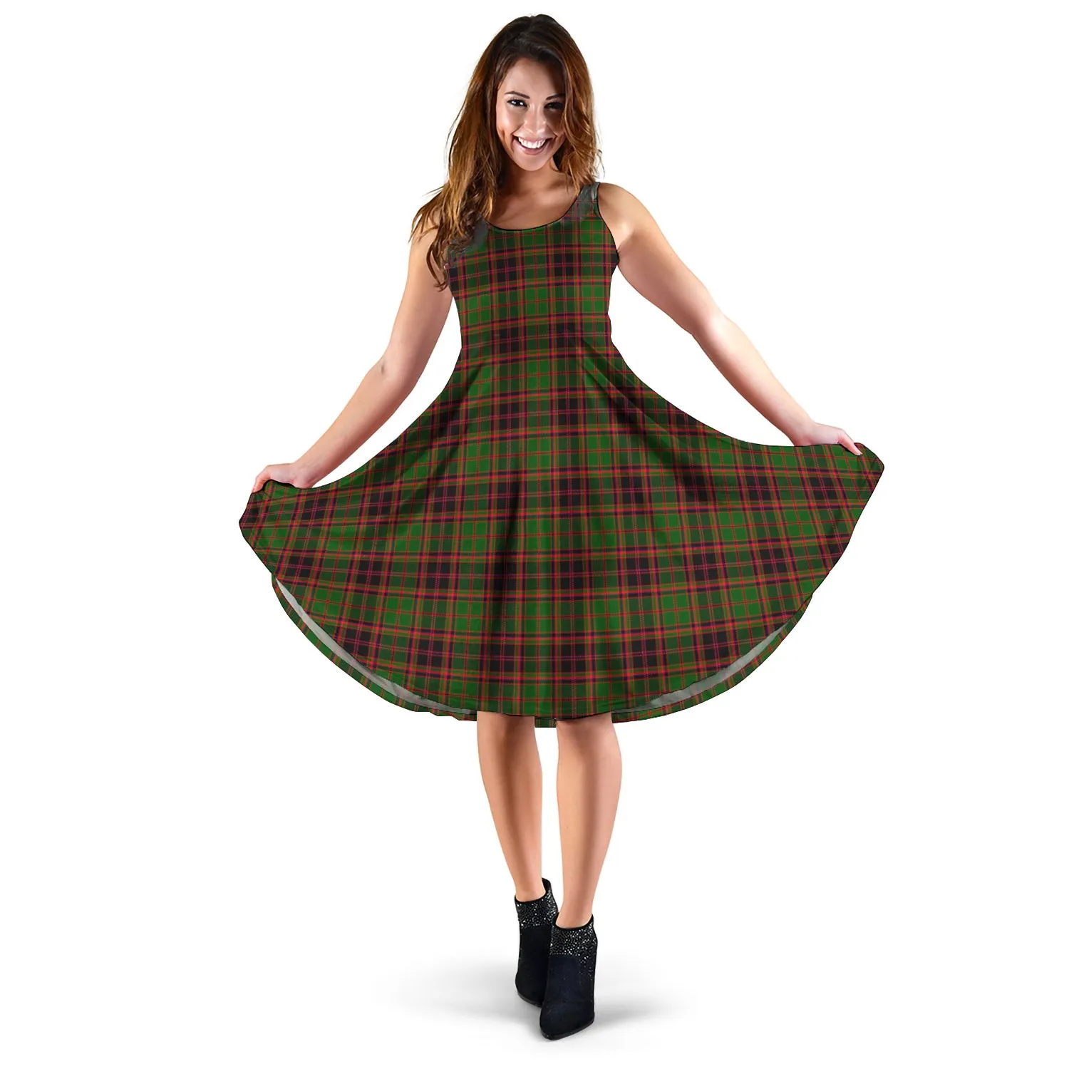 Buchan Tartan Sleeveless Midi Womens Dress