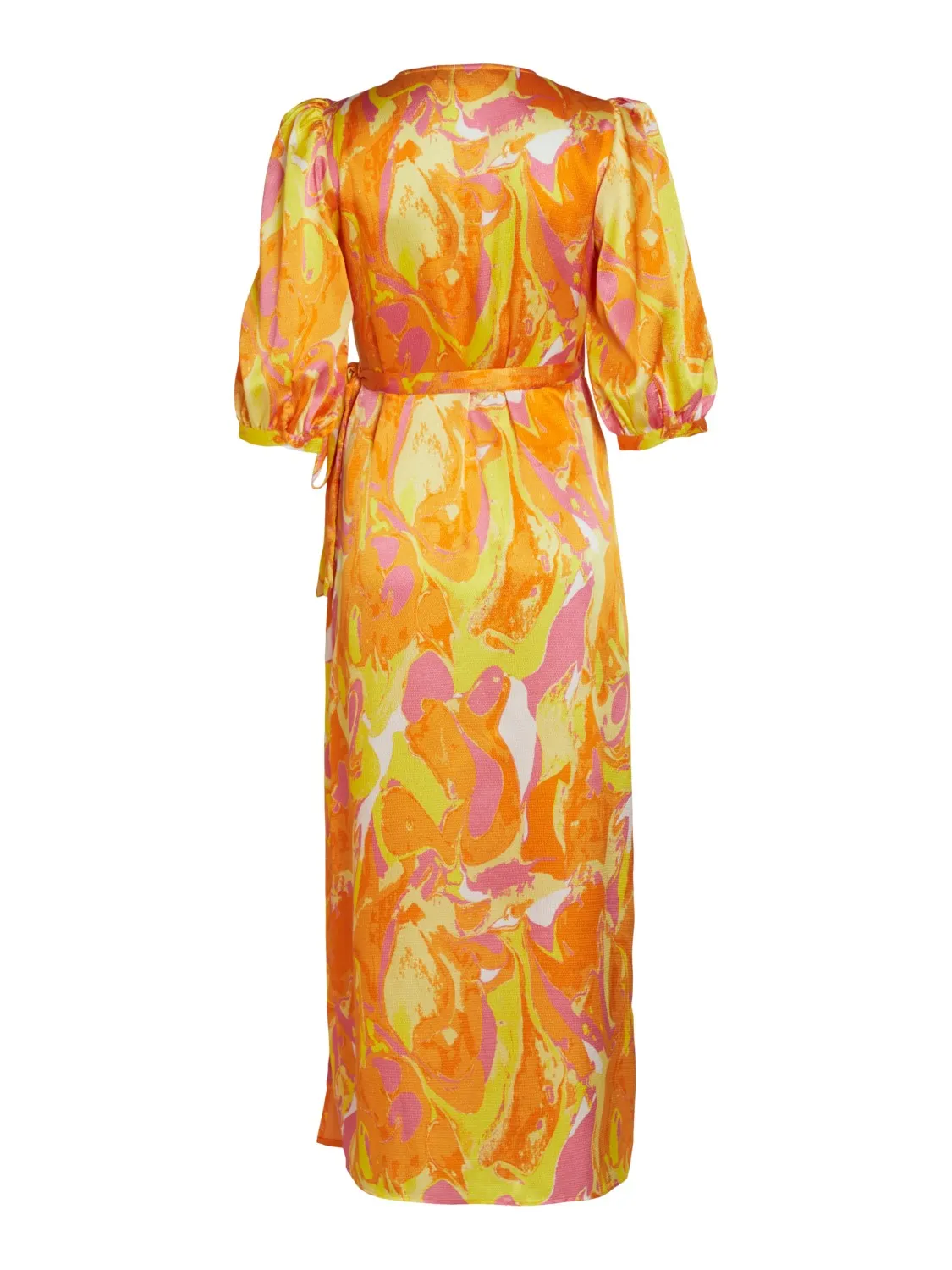 Camlia Wrap Dress (Solar Power Graphic)