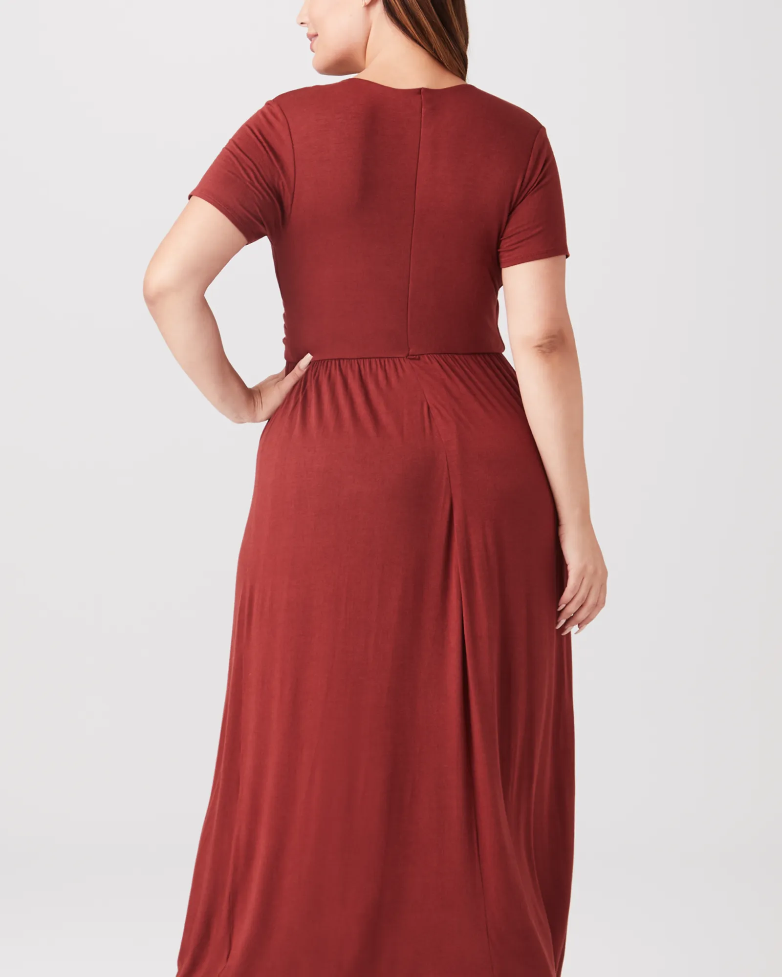 Carnation Wrap Maxi Dress | Rust