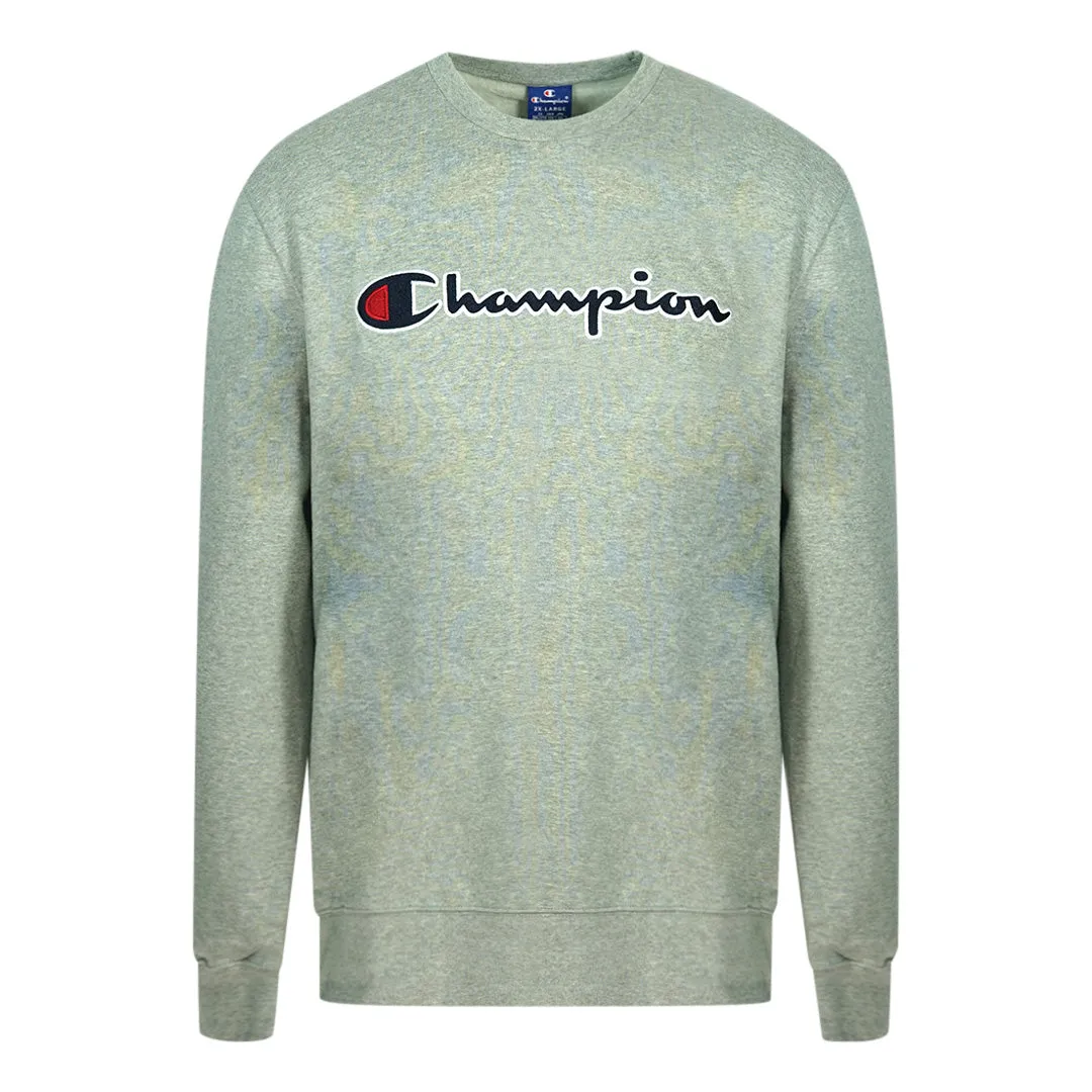 Champion Classic Script Logo Dark Grey Sweatshirt