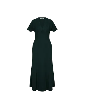 CLOVER MIDI DRESS EMERALD