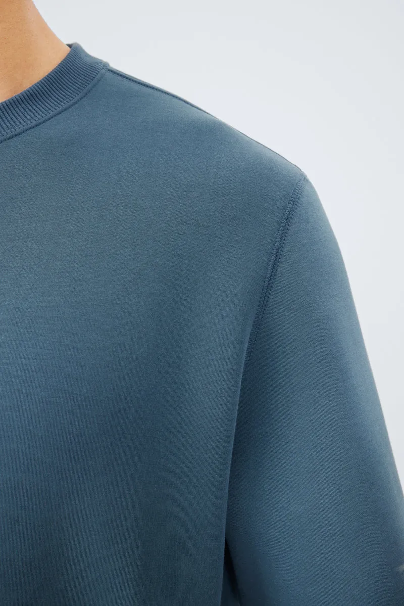 CottonSTRETCH Intechno Sweatshirt  | Dark Teal BLE123