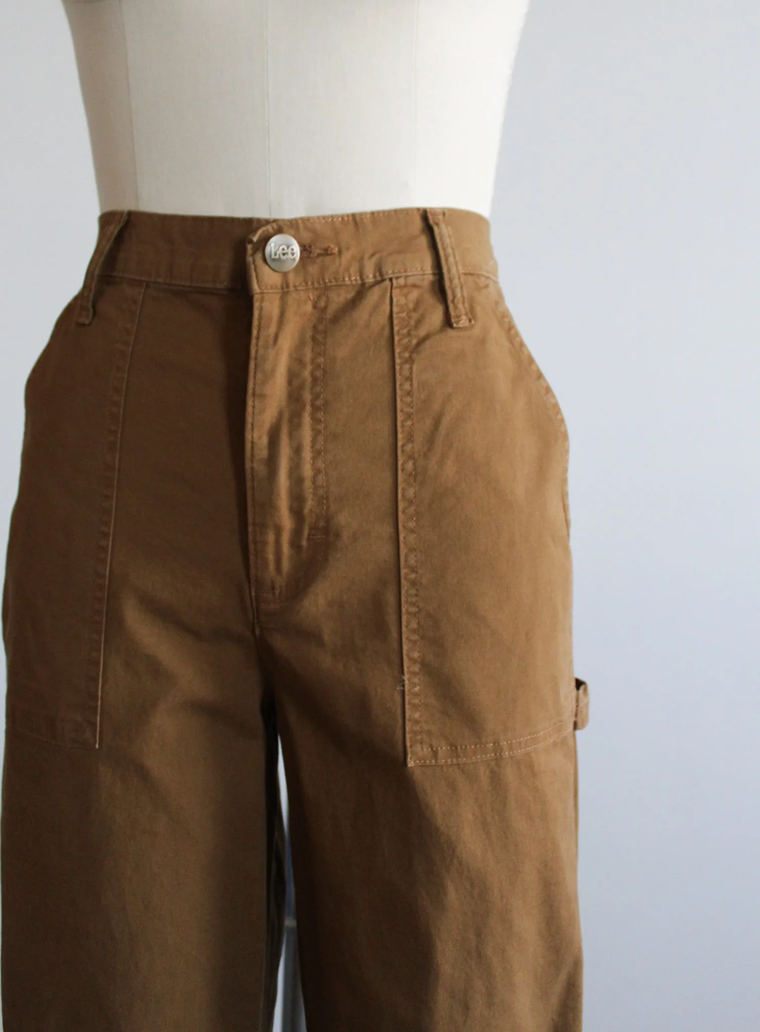 cropped tobacco trousers