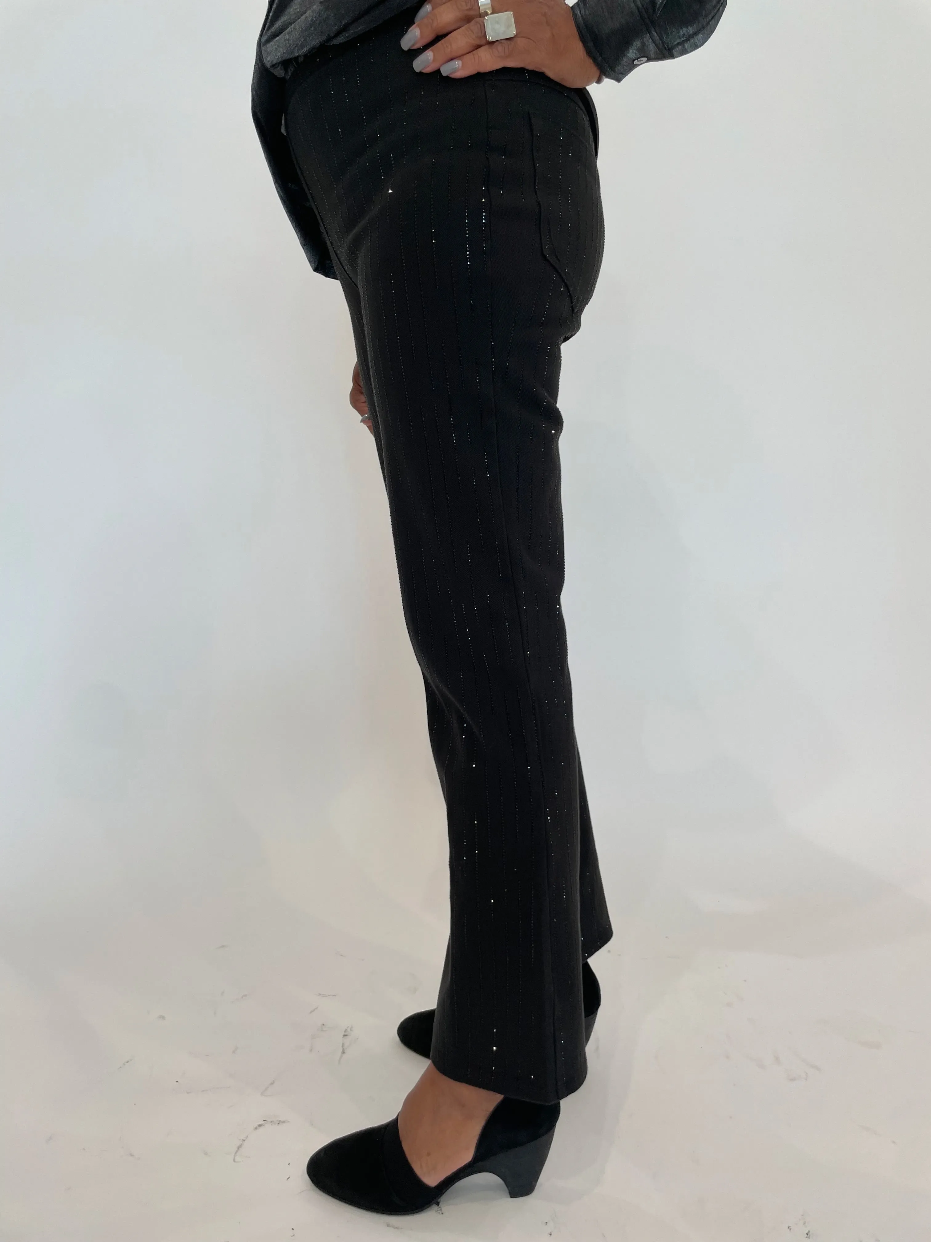 Crystal Straight Leg Jeans - Black