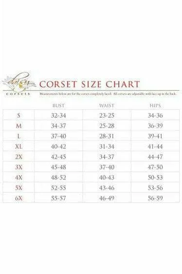 Daisy Corsets Lavish 4 PC Rhinestone Cop Corset Costume