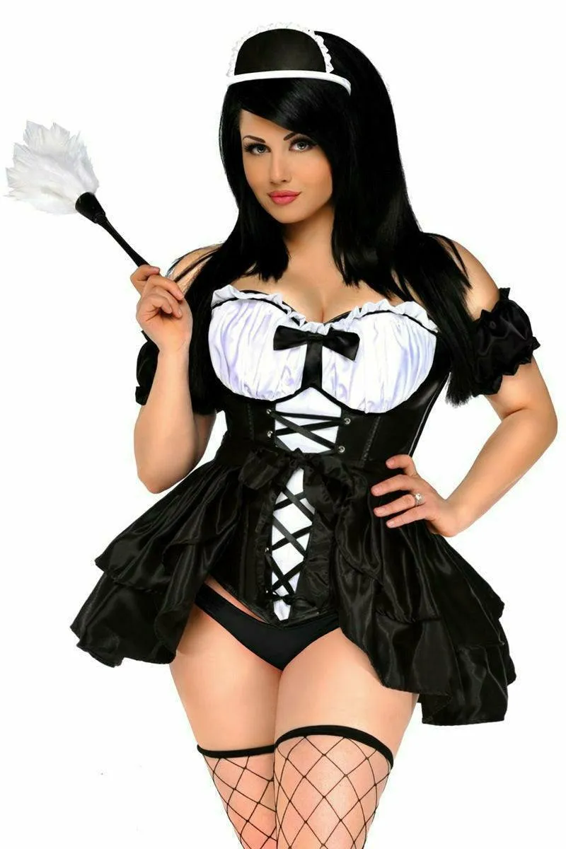 Daisy Corsets Top Drawer 4 PC French Maid Costume