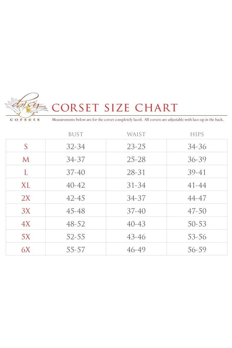 Daisy Corsets Top Drawer 4 PC Lt Pink Premium Pirate Corset Costume