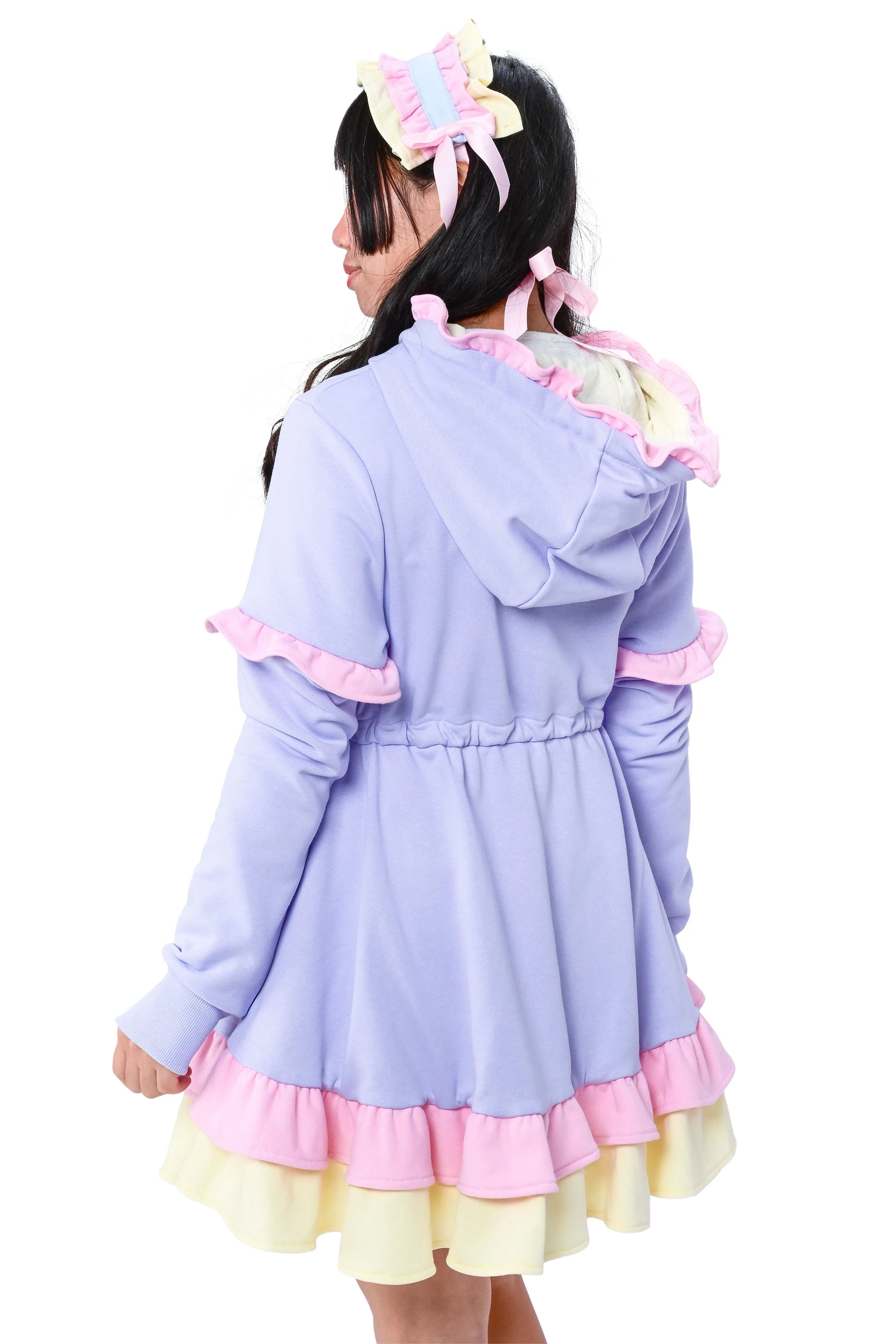 Daydream Hoodie Dress Set - Periwinkle