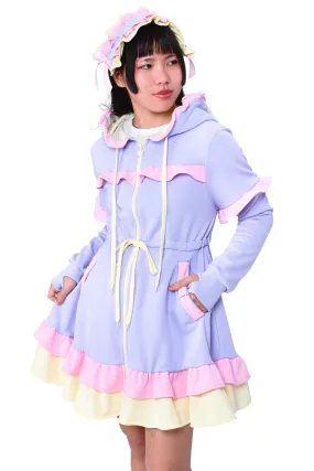 Daydream Hoodie Dress Set - Periwinkle